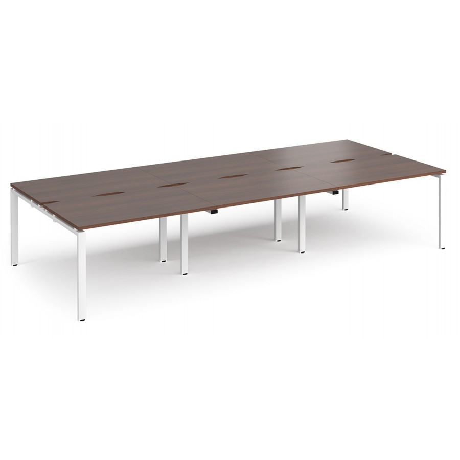 Adapt 6 Person Bench Desk | 1600mm Deep